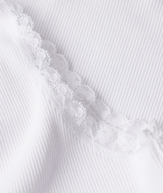 Superdry Athletic Essentials Vintage Lace Trim Vest Top