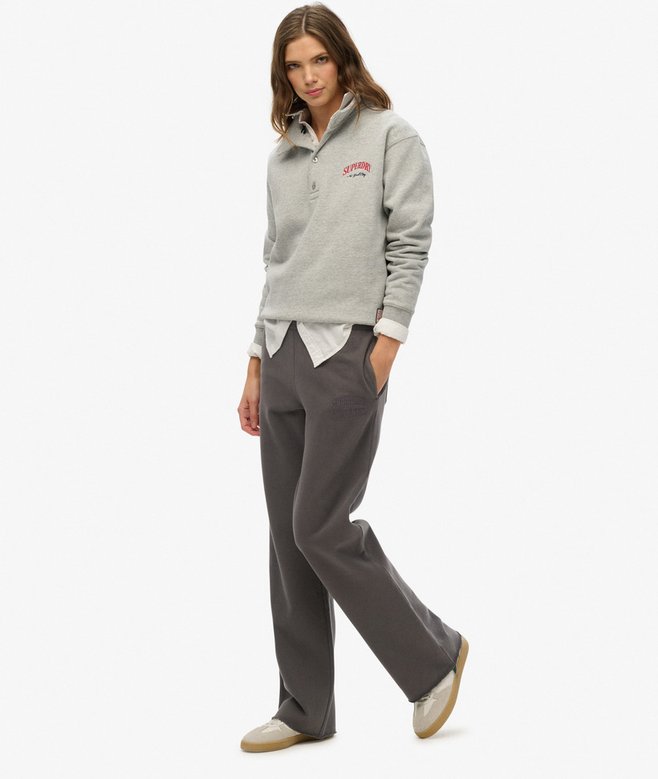 Superdry Athletic Tonal Embroidered Wide Leg Joggers