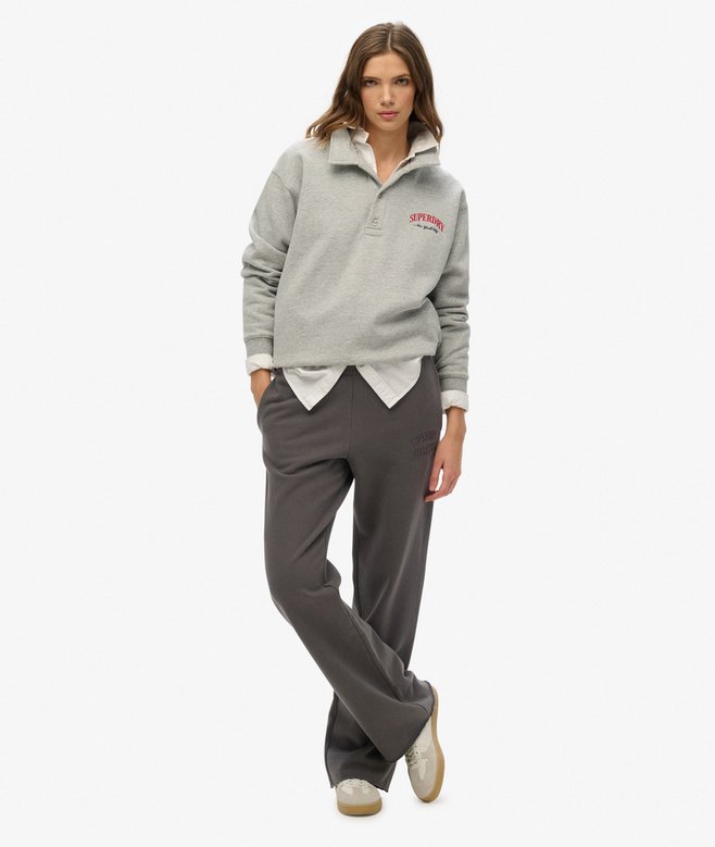 superdry Athletic Tonal Embroidered Wide Leg Joggers