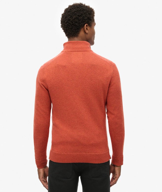 Superdry Essential Embroidered Knitted Half Zip Jumper
