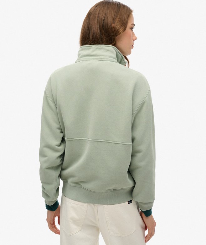 Superdry Essential Logo Oversized Half Zip Sweatshirt