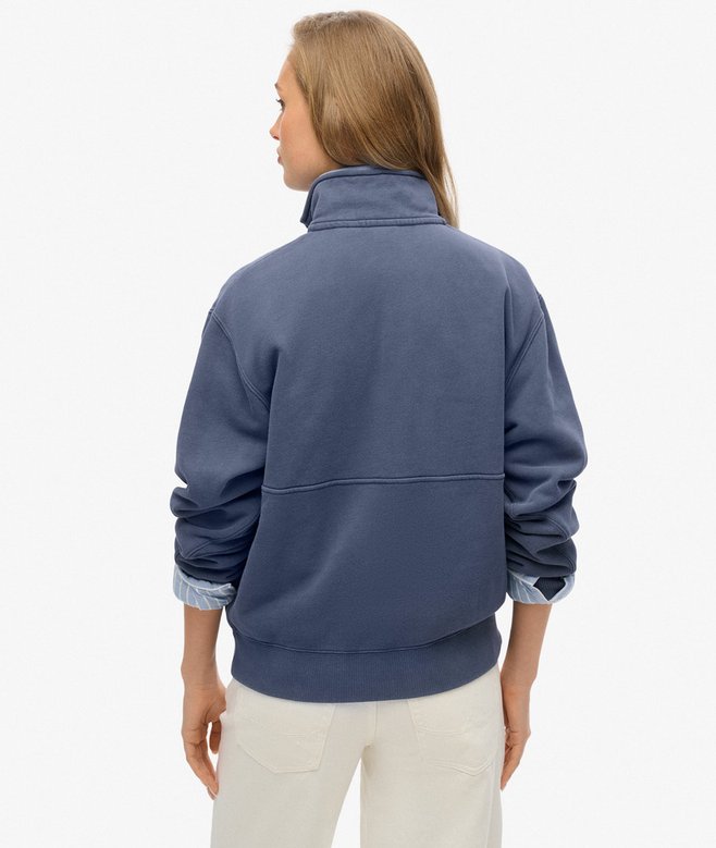 Superdry Essential Logo Oversized Half Zip Sweatshirt