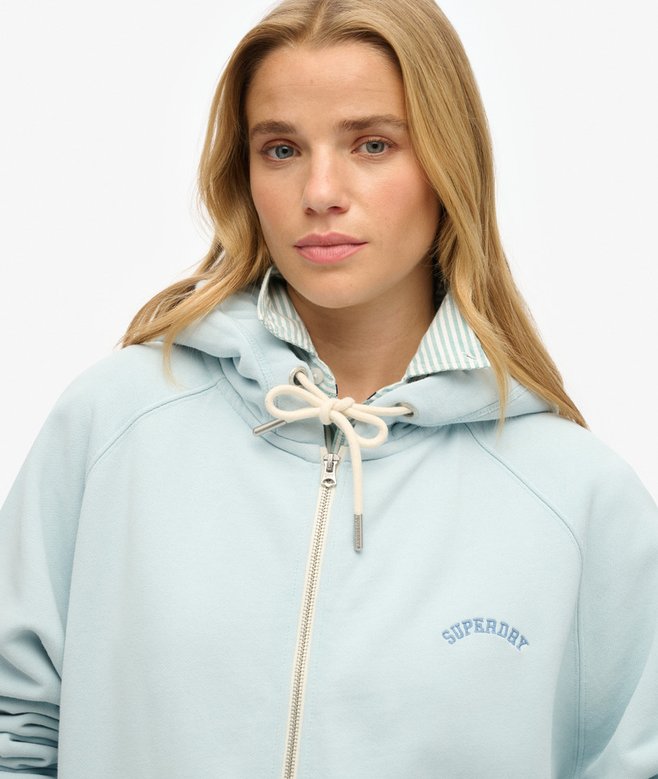 Superdry Essential Logo Oversized Raglan Zip Hoodie