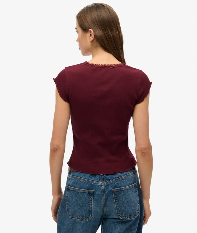 Superdry Essential Square Neck Short Sleeve T-Shirt