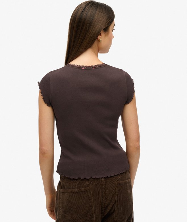 Superdry Essential Square Neck Short Sleeve T-Shirt