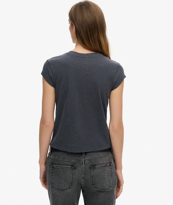 Superdry Iron Maiden X Superdry Cap Sleeve Band T-Shirt