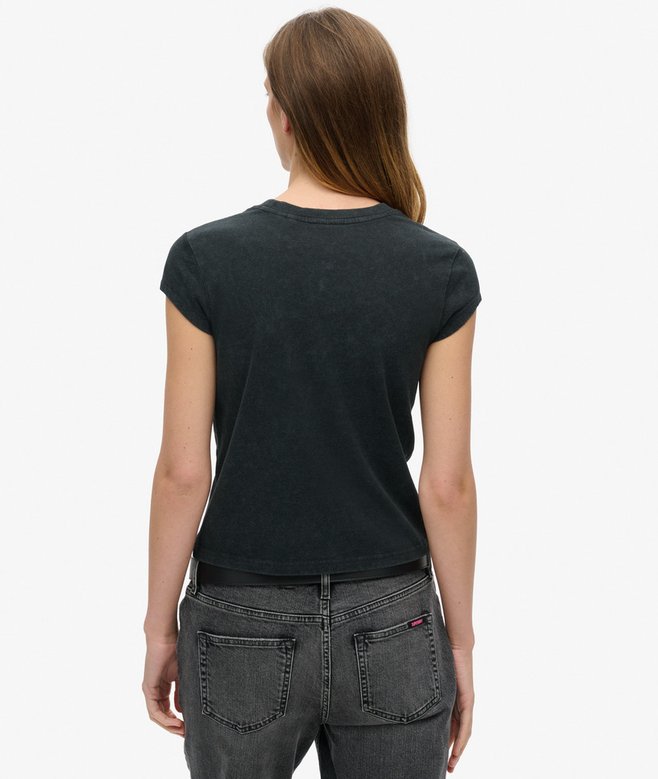 Superdry Iron Maiden X Superdry Cap Sleeve Band T-Shirt