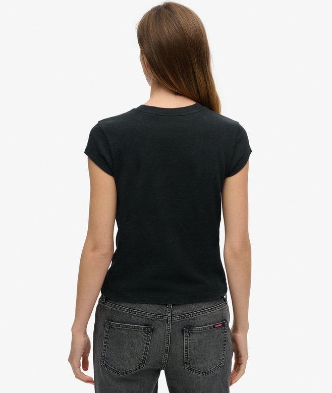 Superdry Iron Maiden X Superdry Cap Sleeve Band T-Shirt