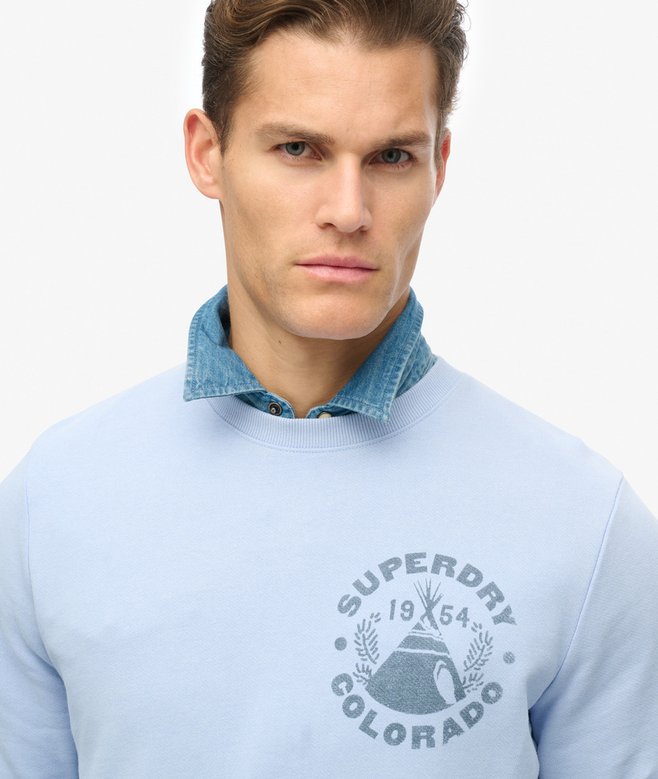 Superdry Lo-Fi Outdoor Mono Relaxed Crew Sweatshirt
