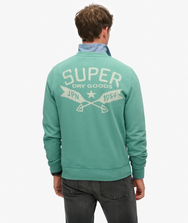 Superdry Lo-Fi Outdoor Mono Relaxed Crew Sweatshirt