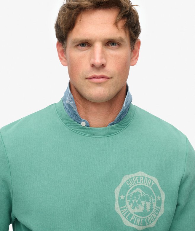Superdry Lo-Fi Outdoor Mono Relaxed Crew Sweatshirt