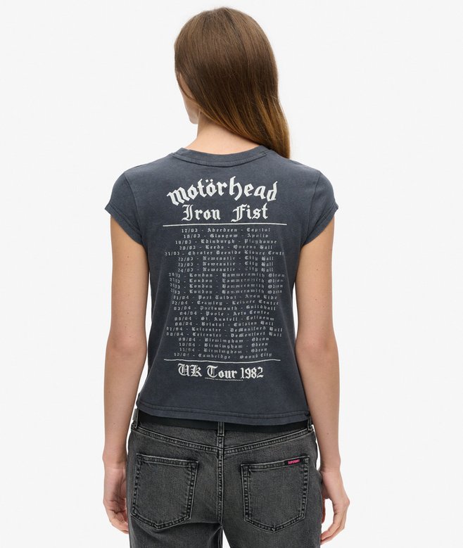 Superdry Motörhead X Superdry Cap Sleeve Band T-Shirt