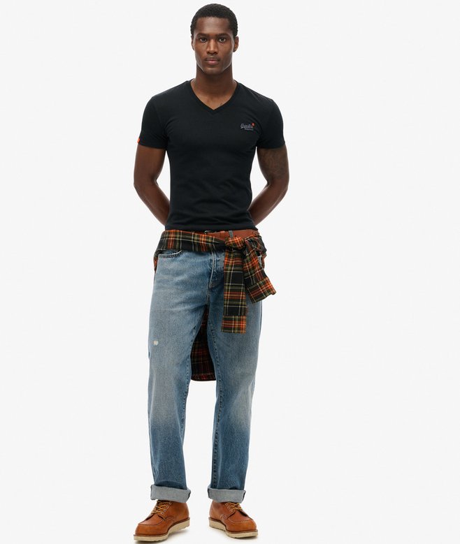 Superdry Orange Label Vintage Embroidery V-Neck T-Shirt