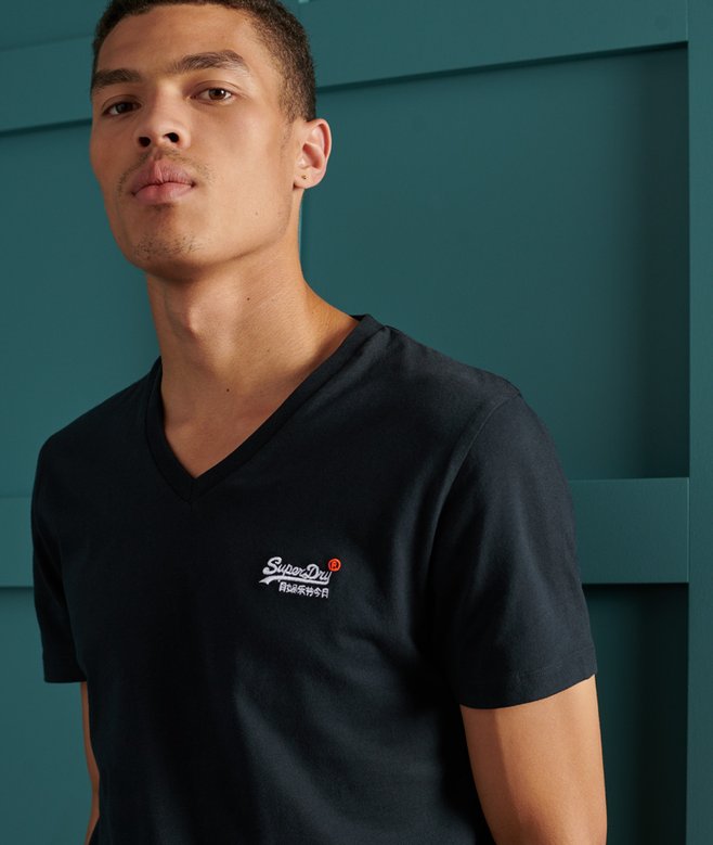 Superdry Orange Label Vintage Embroidery V-Neck T-Shirt