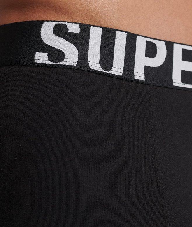 Superdry Organic Cotton Boxer Dual Logo Double Pack