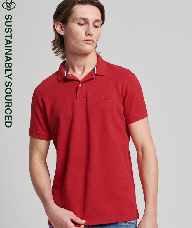 superdry Organic Cotton Essential Classic Pique Polo Shirt