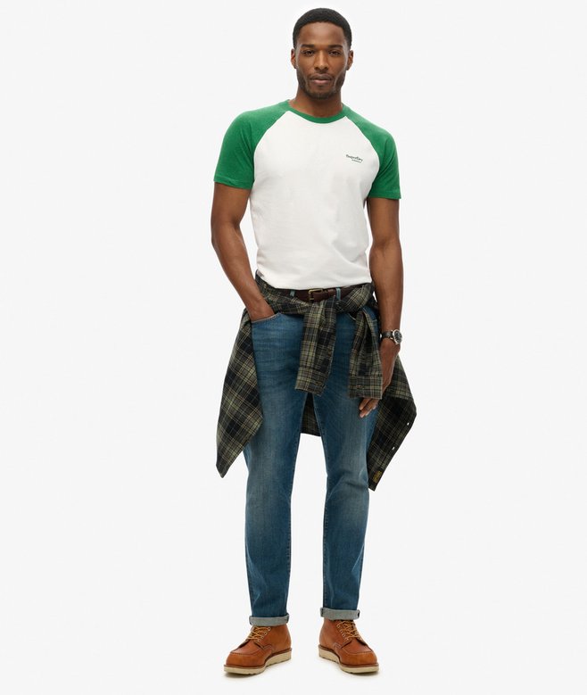 Superdry Organic Cotton Essential Logo Baseball T-Shirt