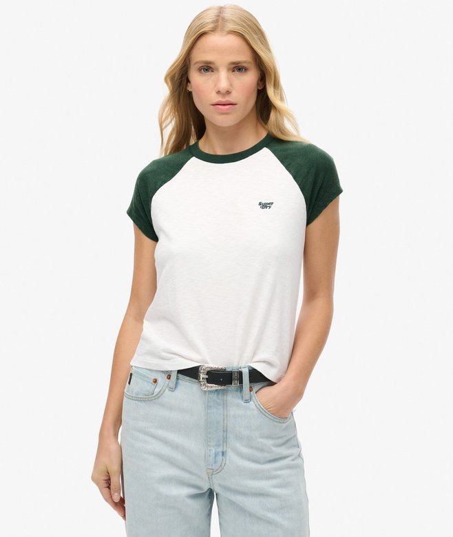 superdry Organic Cotton Essential Logo Raglan T-Shirt