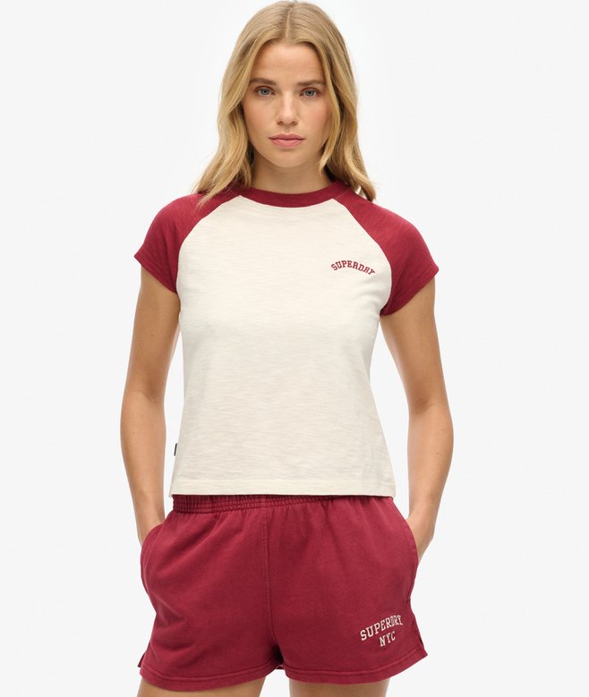 superdry Organic Cotton Essential Logo Raglan T-Shirt