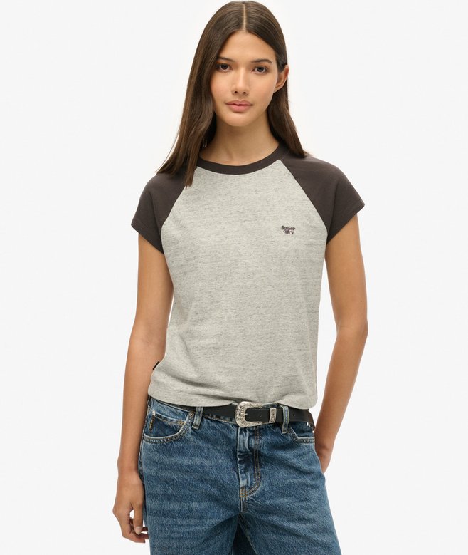 superdry Organic Cotton Essential Logo Raglan T-Shirt