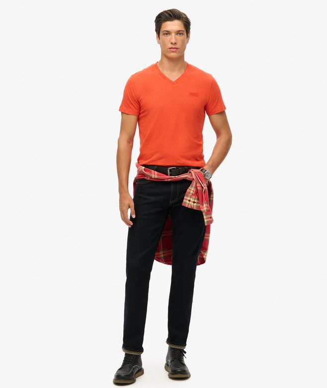 Superdry Organic Cotton Essential Logo V Neck T-Shirt