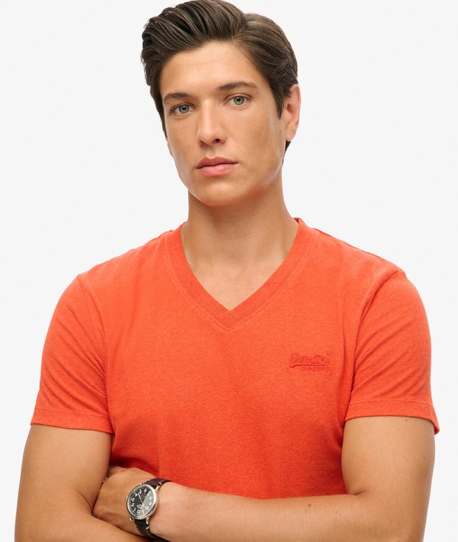 Superdry Organic Cotton Essential Logo V Neck T-Shirt