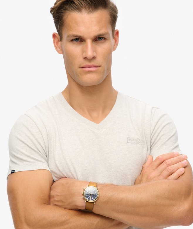 Superdry Organic Cotton Essential Logo V Neck T-Shirt