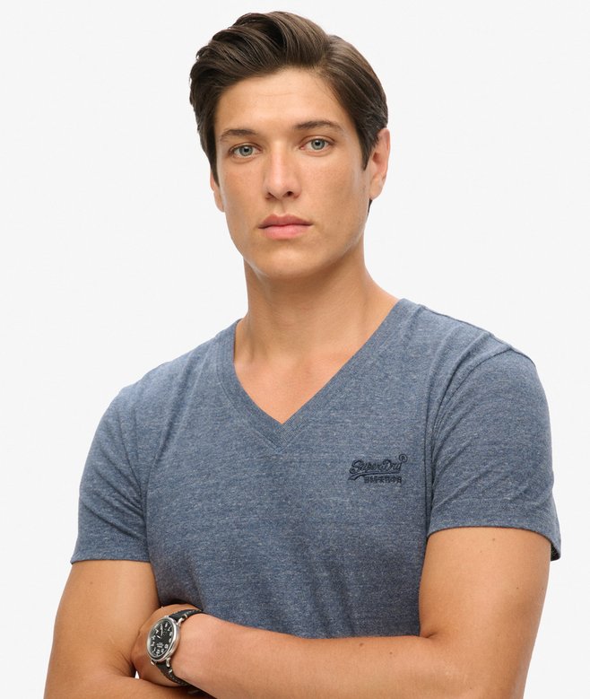 Superdry Organic Cotton Essential Logo V Neck T-Shirt