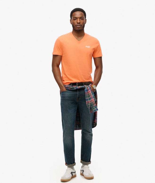 Superdry Organic Cotton Essential Logo V Neck T-Shirt