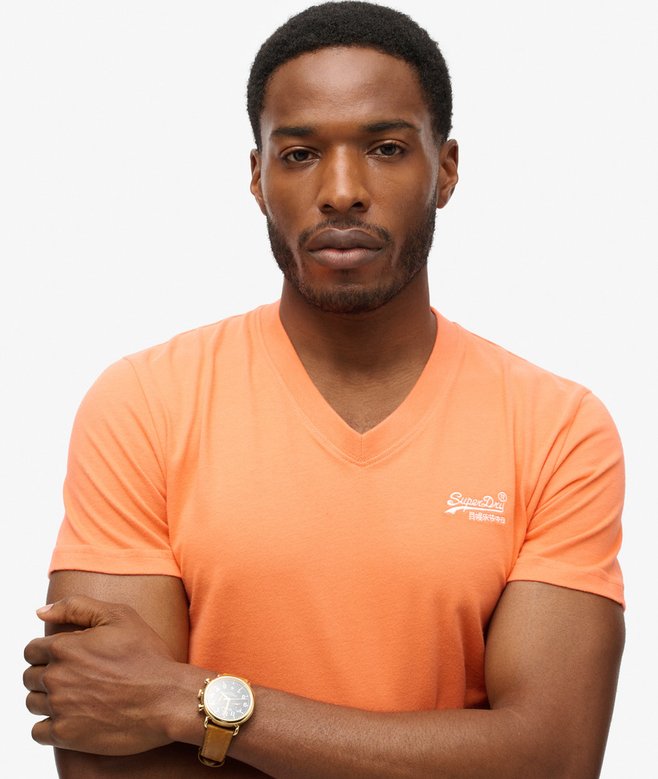 Superdry Organic Cotton Essential Logo V Neck T-Shirt