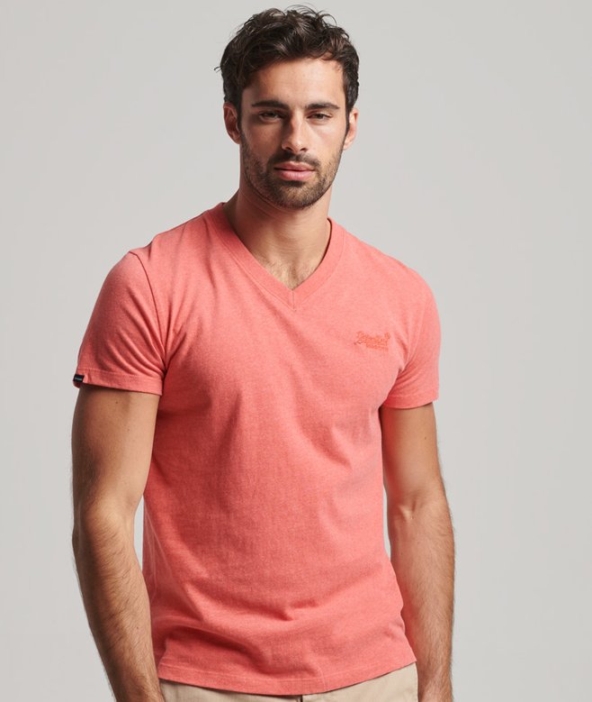 superdry Organic Cotton Essential Logo V Neck T-Shirt
