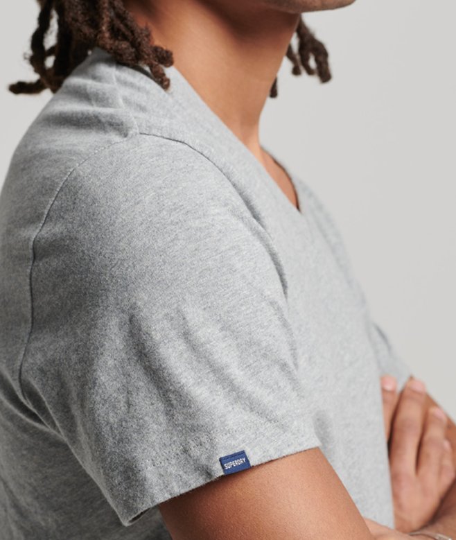 Superdry Organic Cotton Essential Logo V Neck T-Shirt