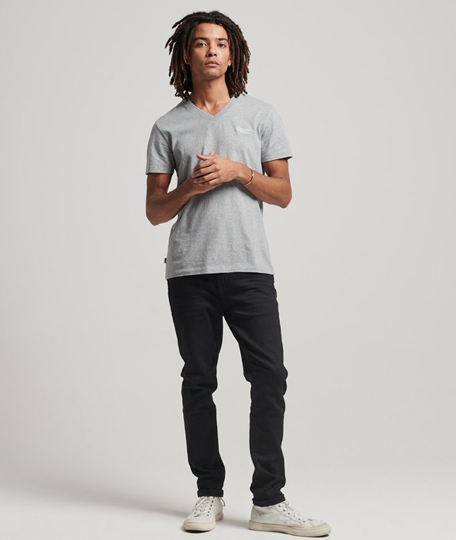 Superdry Organic Cotton Essential Logo V Neck T-Shirt