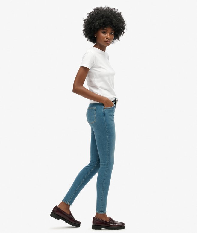 Superdry Organic Cotton High Rise Skinny Denim Jeans