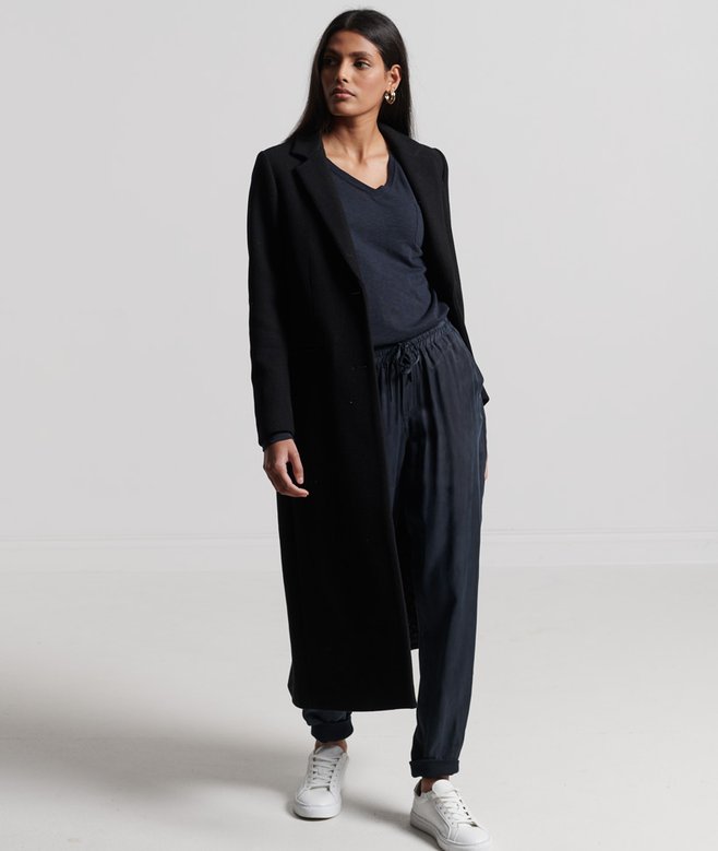 Superdry Organic Cotton Long Sleeve Pocket V-Neck Top