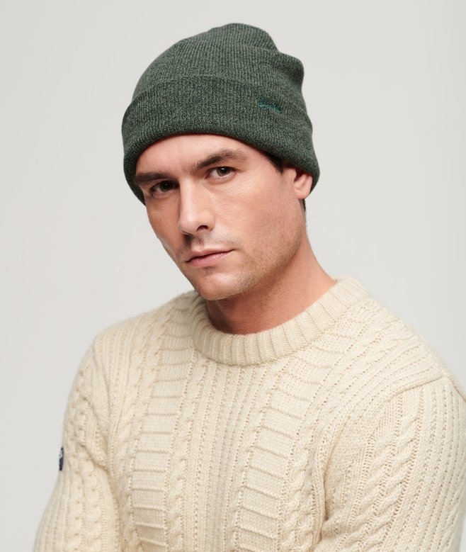 Superdry Organic Cotton Orange Label Vintage Logo Beanie