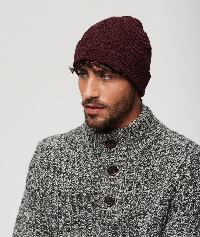 Superdry Organic Cotton Orange Label Vintage Logo Beanie