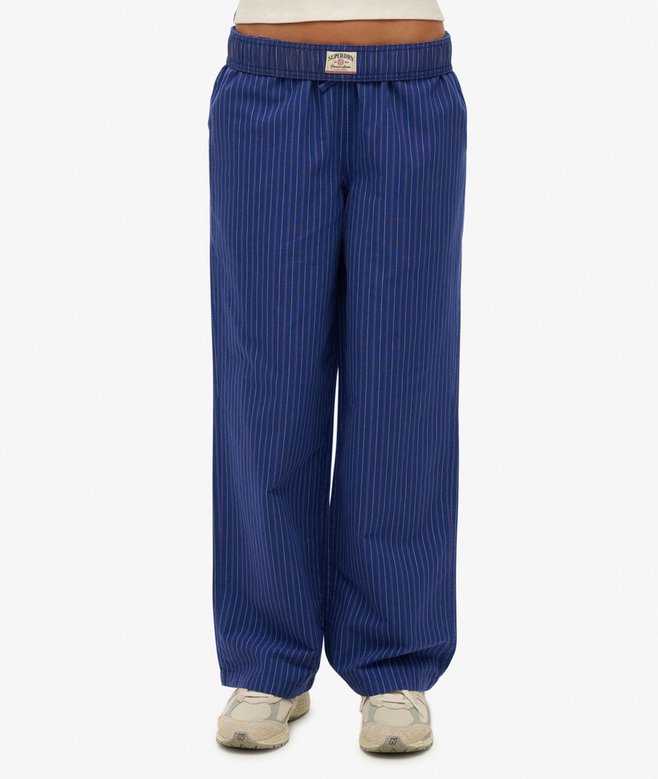 Superdry Organic Cotton Stripe Elasticated Trousers