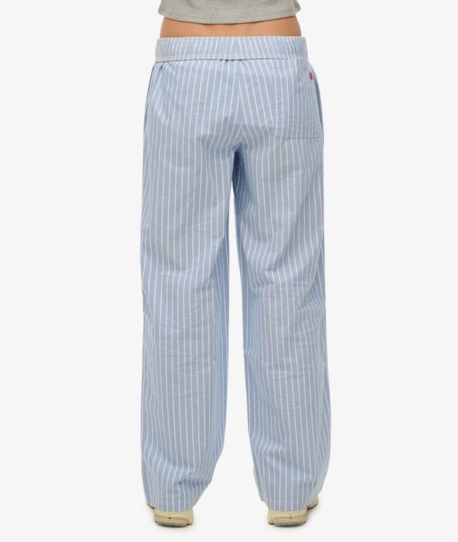 Superdry Organic Cotton Stripe Elasticated Trousers