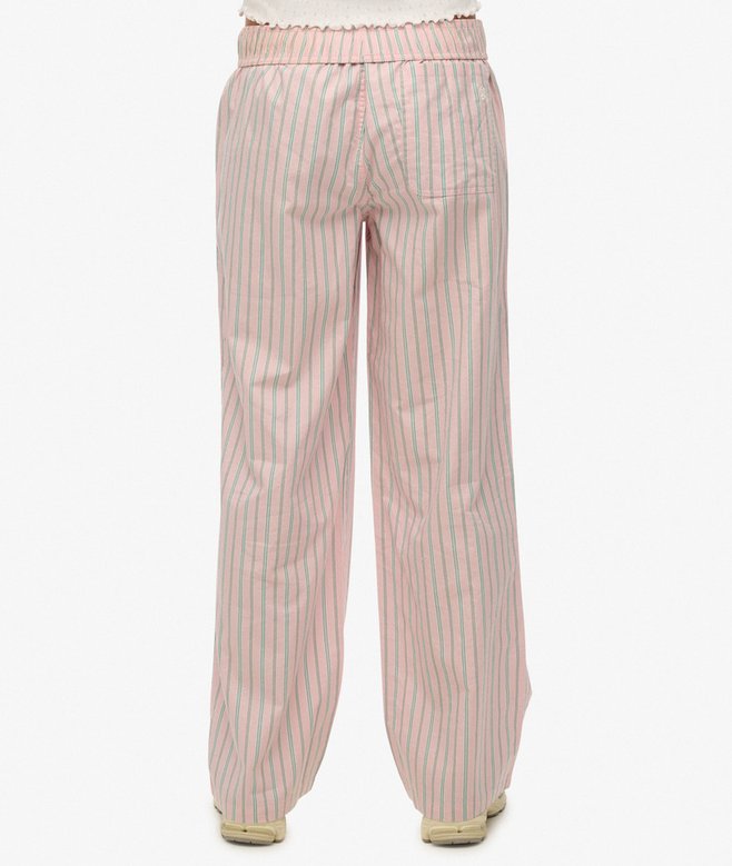 Superdry Organic Cotton Stripe Elasticated Trousers