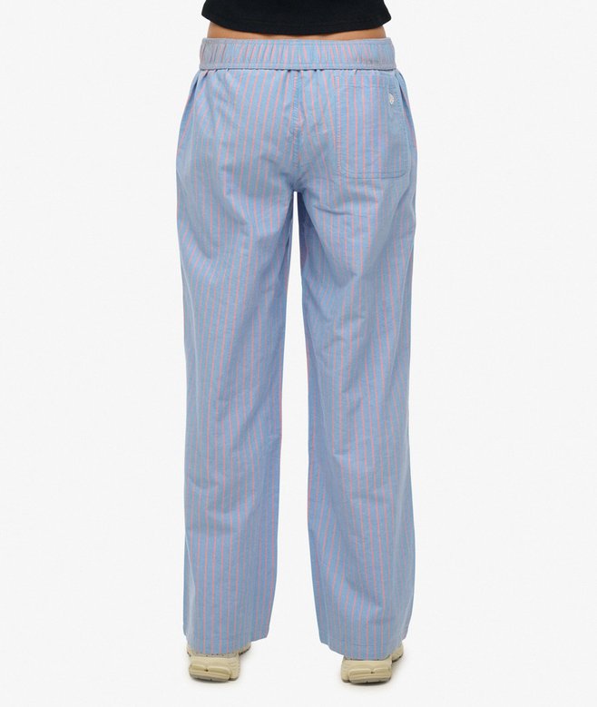 Superdry Organic Cotton Stripe Elasticated Trousers