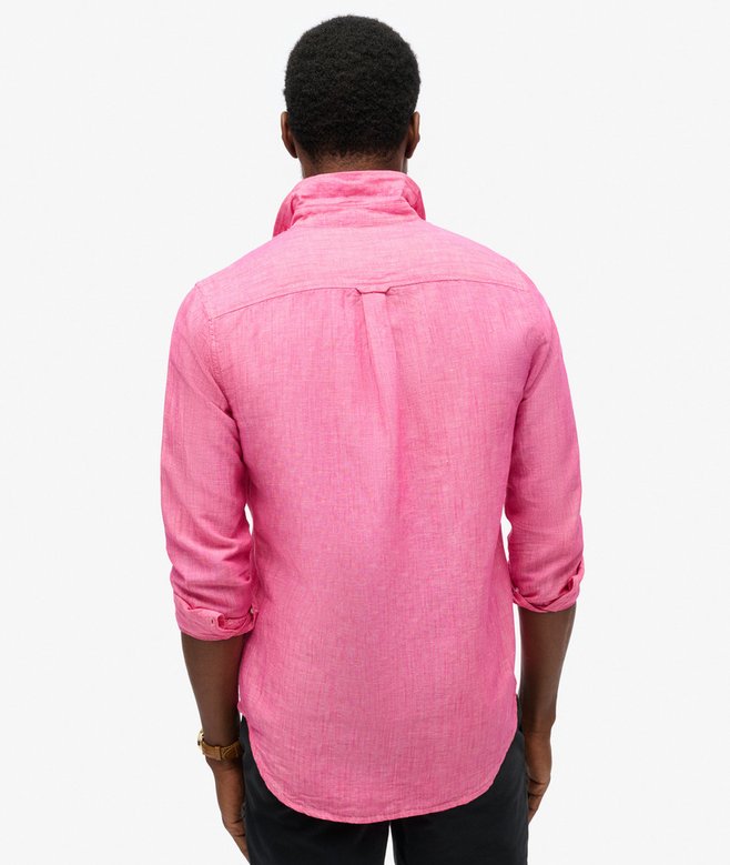 Superdry Organic Cotton Studios Linen Button Down Shirt