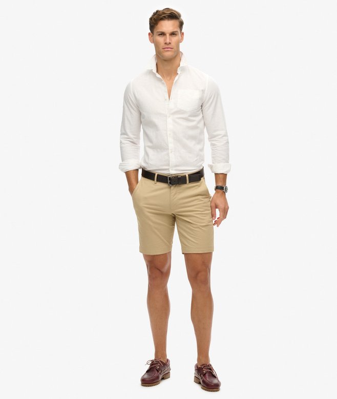 Superdry Organic Cotton Studios Linen Button Down Shirt