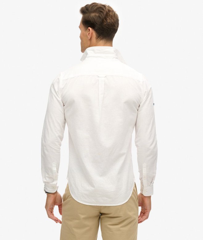 Superdry Organic Cotton Studios Linen Button Down Shirt