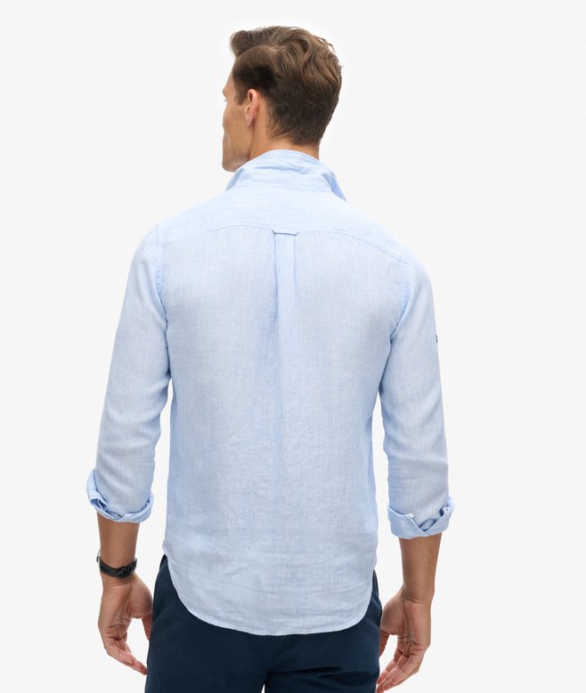 Superdry Organic Cotton Studios Linen Button Down Shirt
