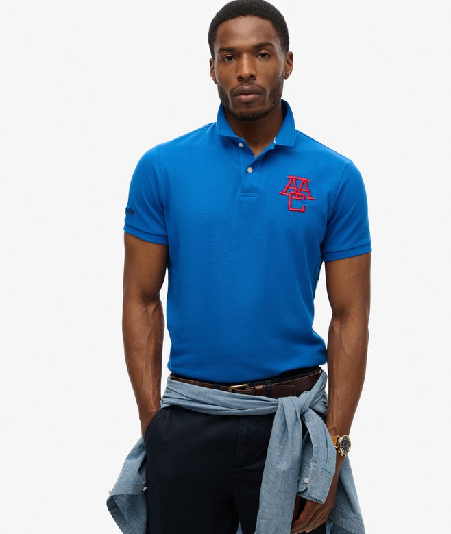 superdry Organic Cotton Superstate Short Sleeve Polo Shirt