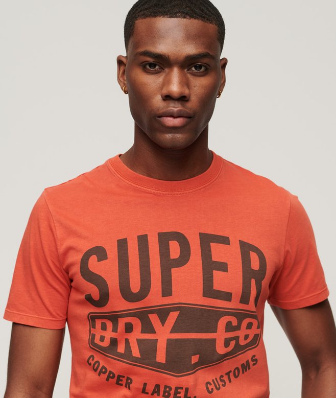 Superdry Organic Cotton Vintage Copper Label T-Shirt