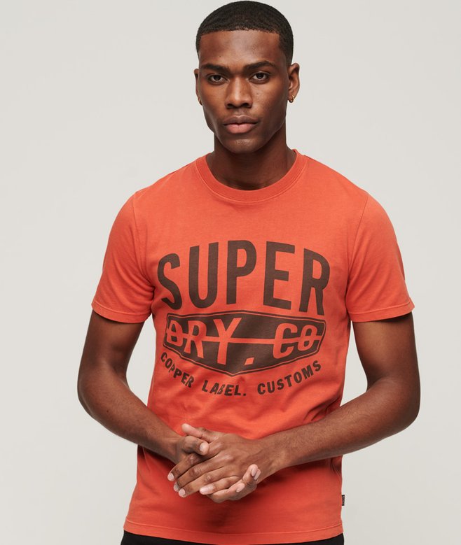 superdry Organic Cotton Vintage Copper Label T-Shirt