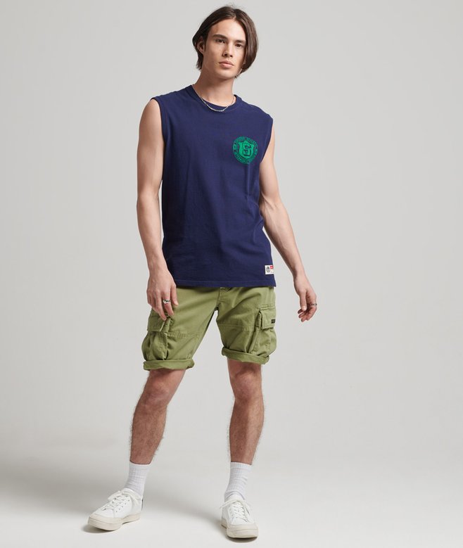 Superdry Organic Cotton Vintage Core Cargo Heavy Shorts