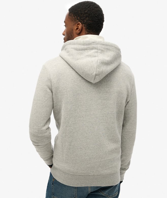 Superdry Organic Cotton Vintage Logo Embroidered Zip Hoodie
